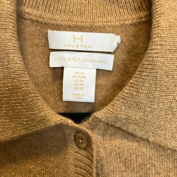 Halston Heritage 2-Ply 100% Cashmere Button-Down Cardigan – Size M (Like New) - Picture 5 of 7